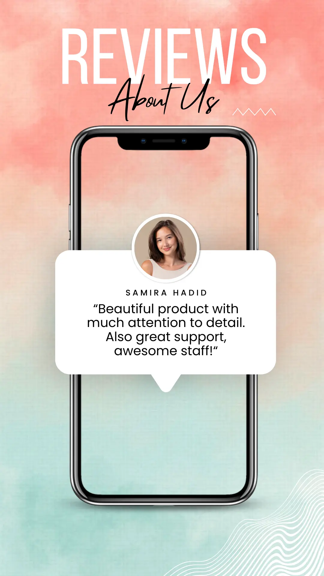 Pink & White Customer Review Minimal Instagram Story